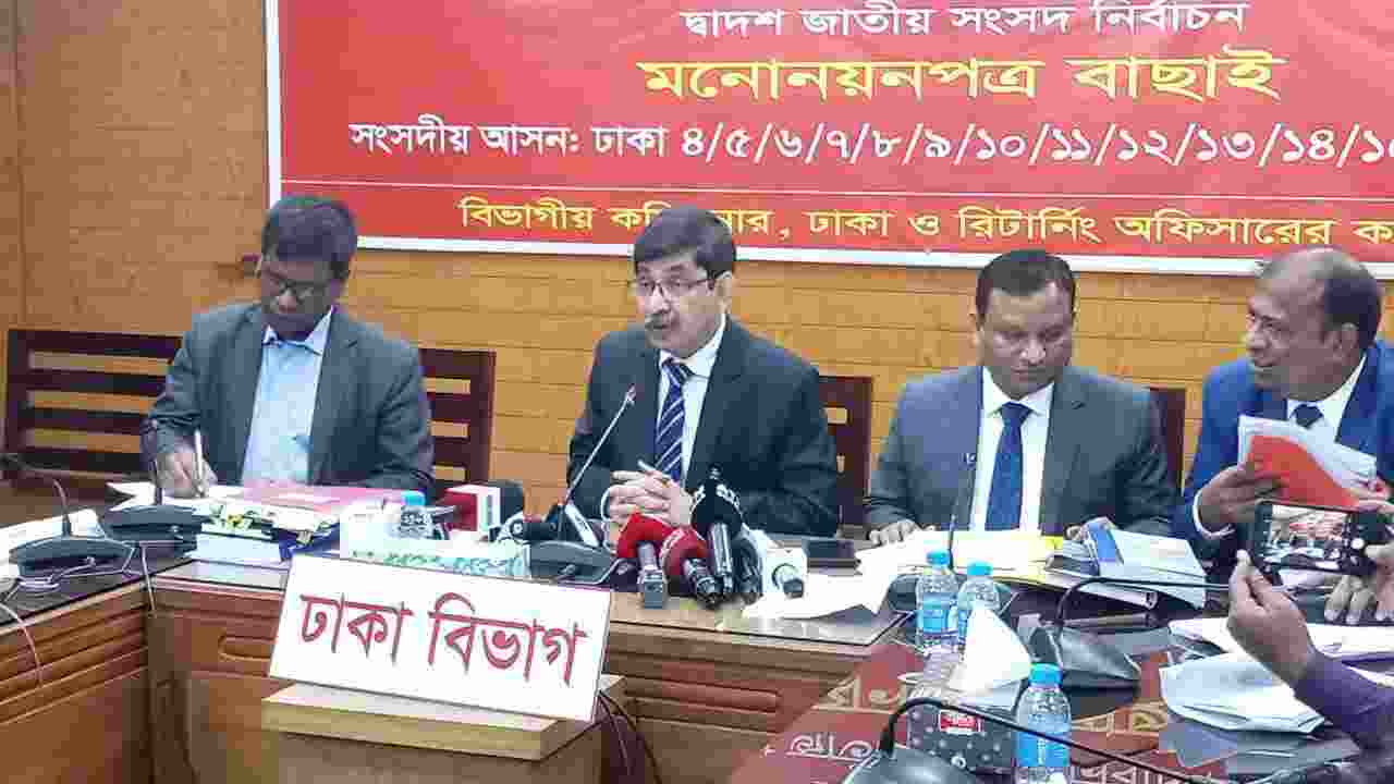ঢাকায় বৈধ প্রার্থী ১৫৬, বাতিল ৭৮, ঢাকা ১০ আসনে ফেরদৌসের পথ অনেকটাই মসৃণ